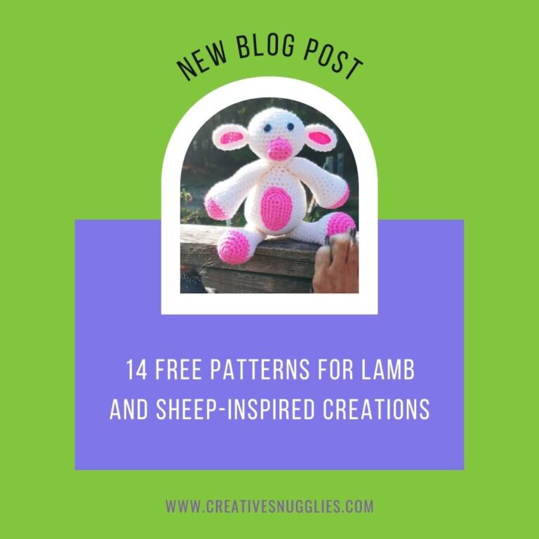 Cuddly Crochet: 14 Free Patterns for Lamb and Sheep-Inspired Creations